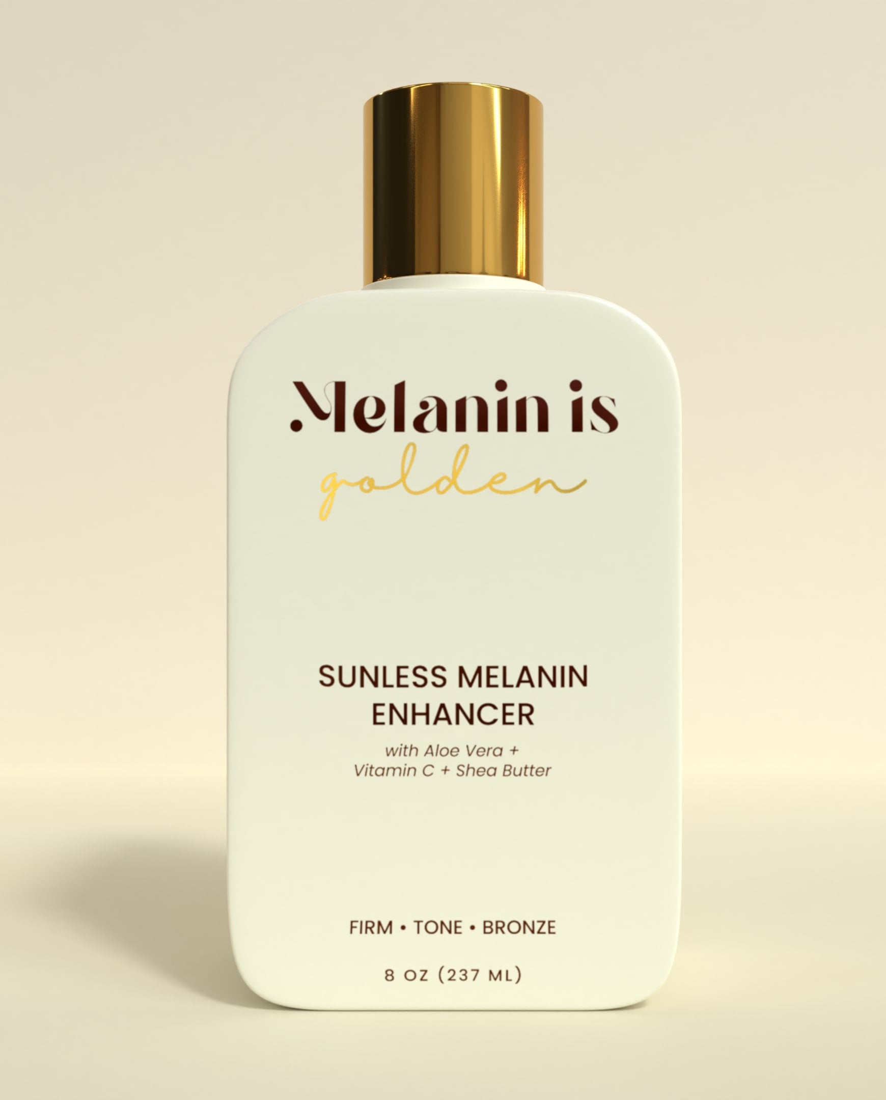 Get a natural-looking, sun-kissed glow with Melanin is... Sunless Melanin Enhancer. Formulated specifically for melanated skin tones, this cream uses natural ingredients to enhance and deepen your skin's natural melanin for a radiant and even complexion. Perfect for those who want to achieve a sun-kissed look without the damaging effects of UV rays.